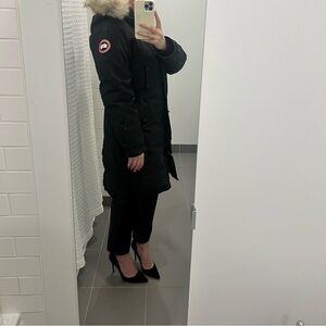 Canada Goose Black Parka with Fur Trim